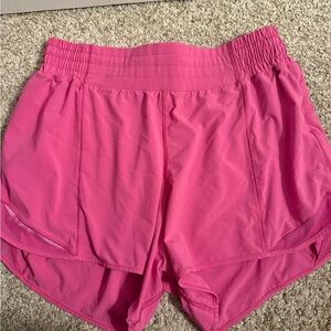 Lululemon Sonic Pink Hotty Hot Shorts